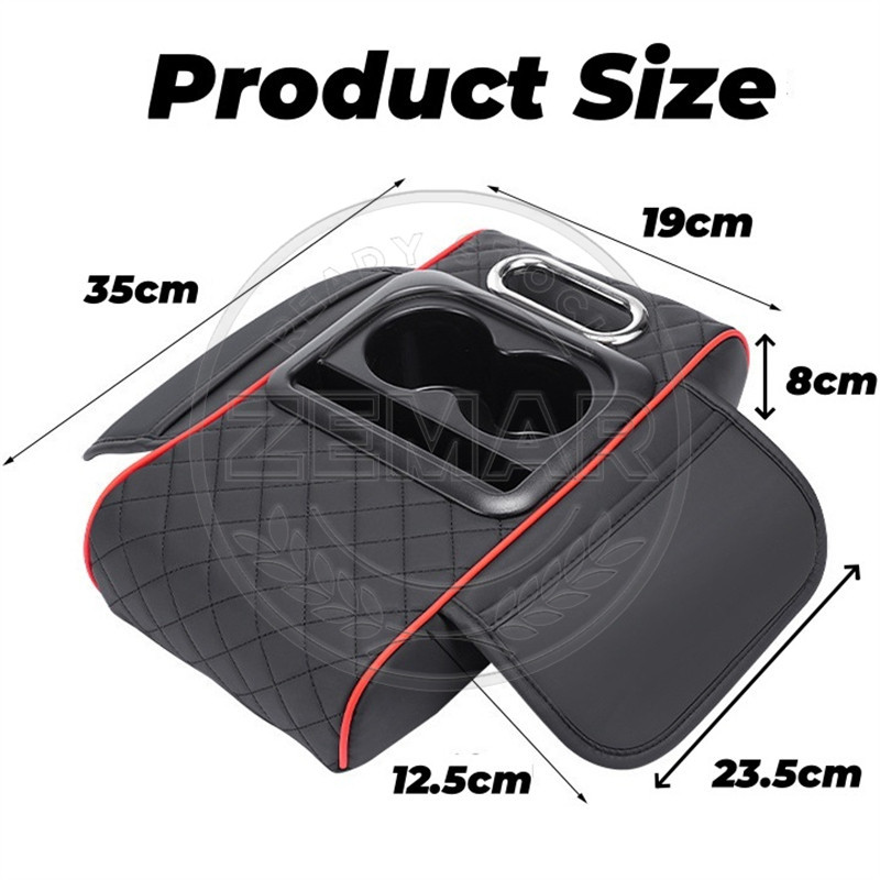 GAC GS3 Emzoom Car Armrest Pad 4 IN 1 Leather Center Console Armrest ...