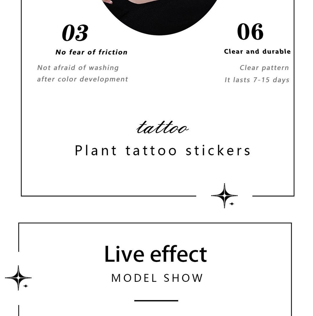 Pagpapadala mula Bulacan Temporary tattoo sticker ZOAR-32B【braso ng ...