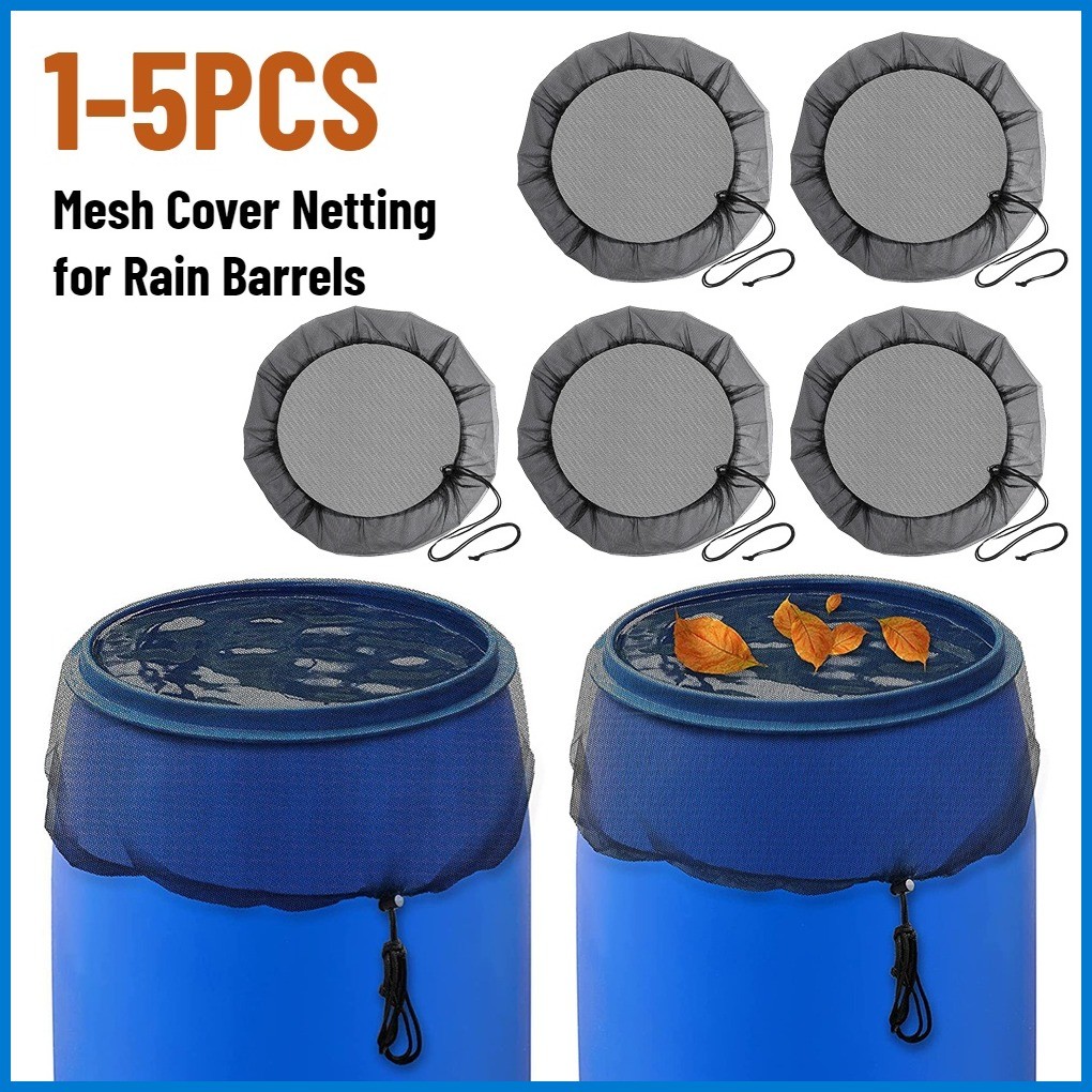 Mesh Cover Netting for Rain Barrels PE Water Collection Buckets Tank ...