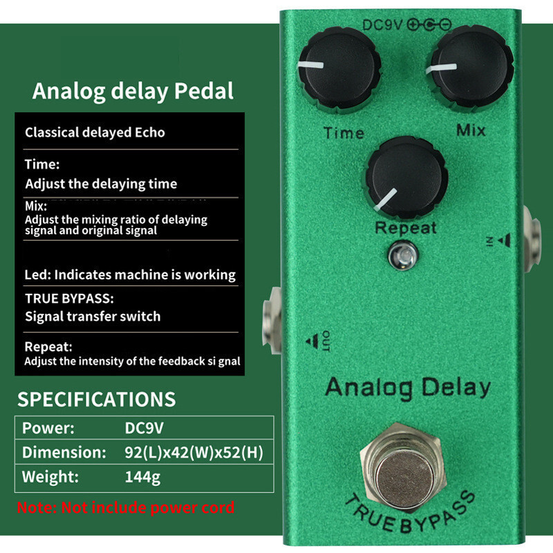 Electric guitar effect Analog Delay Effect Pedal Guitar Effect Pedal ...