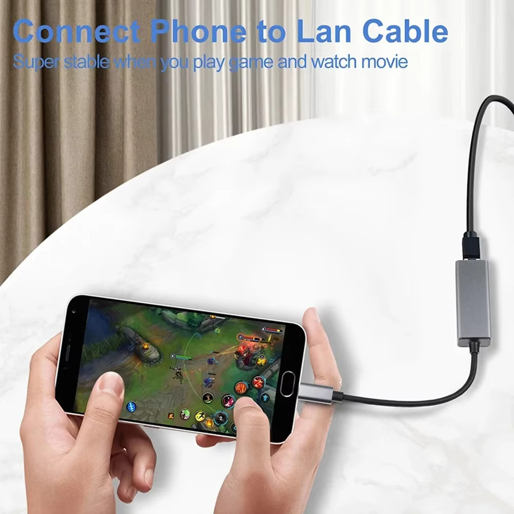 [Local Shipment] USB Type C Ethernet Adapter 1000Mbps USB 3.0 RJ45 ...