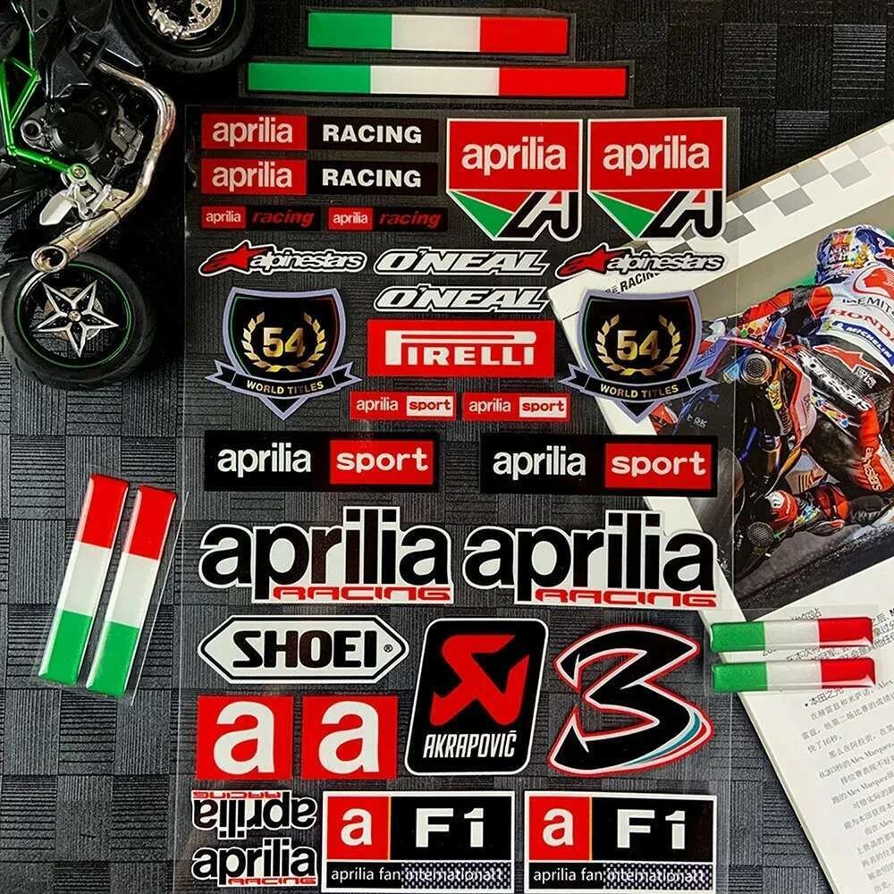 Motorcycle Reflective Stickers for Aprilia GPR150R 250R RSV4 125 Piaggi ...