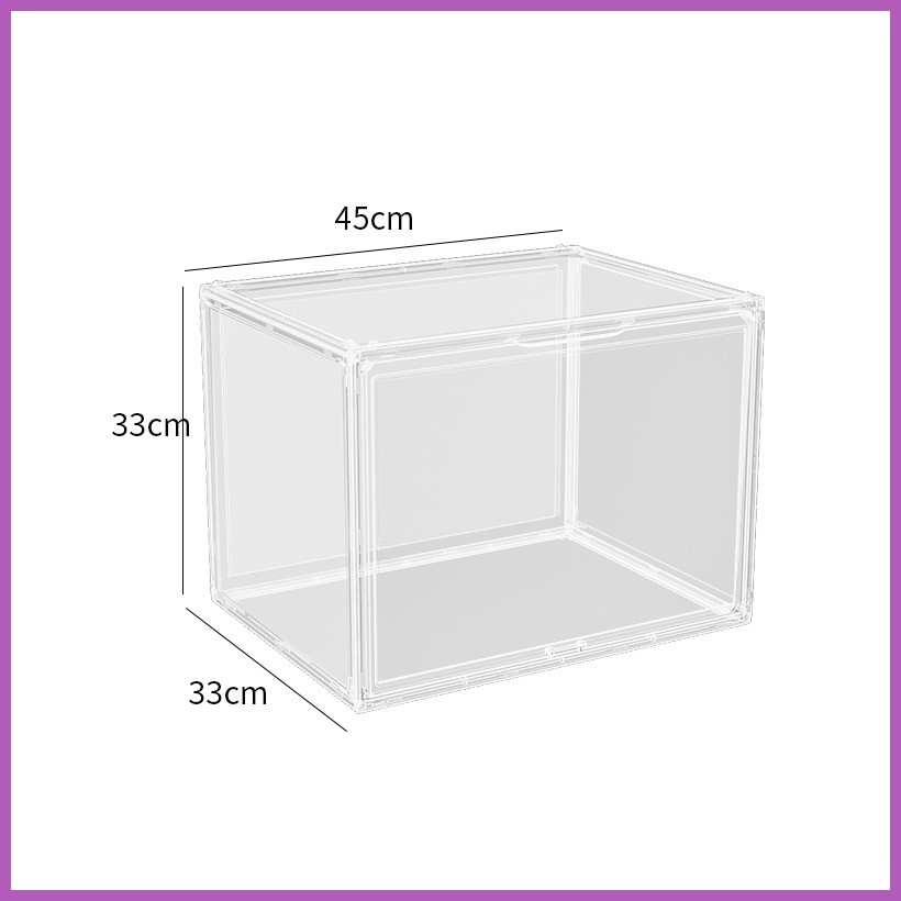♠ 【Fully Transparent】Acrylic Storage Box Acrylic Motorcycle Helmets Box ...