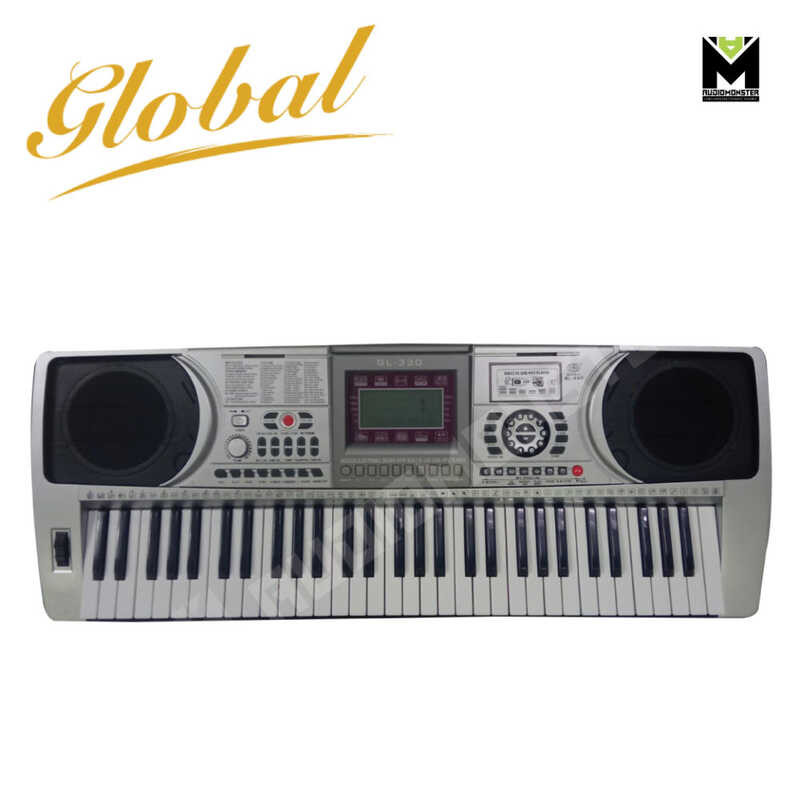 GL- Global 330 61 key electronic keyboard piano w/ built in mp3 player ...