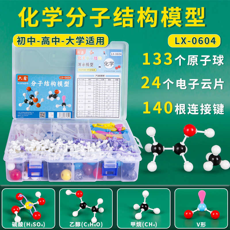 Chemical Structure 0604 Ball Stick Proportional Model Crystal Organic ...