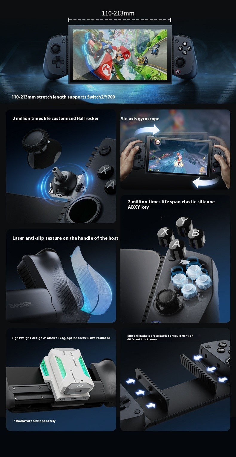 Gamepad Iphone Android Controller Gaming USB-C Per IPhone 15/16 E Android | Joystick Hall Effect | Per PS5/PS4/Xbox/PC Gamepad No Latency Cloud Gaming - 6