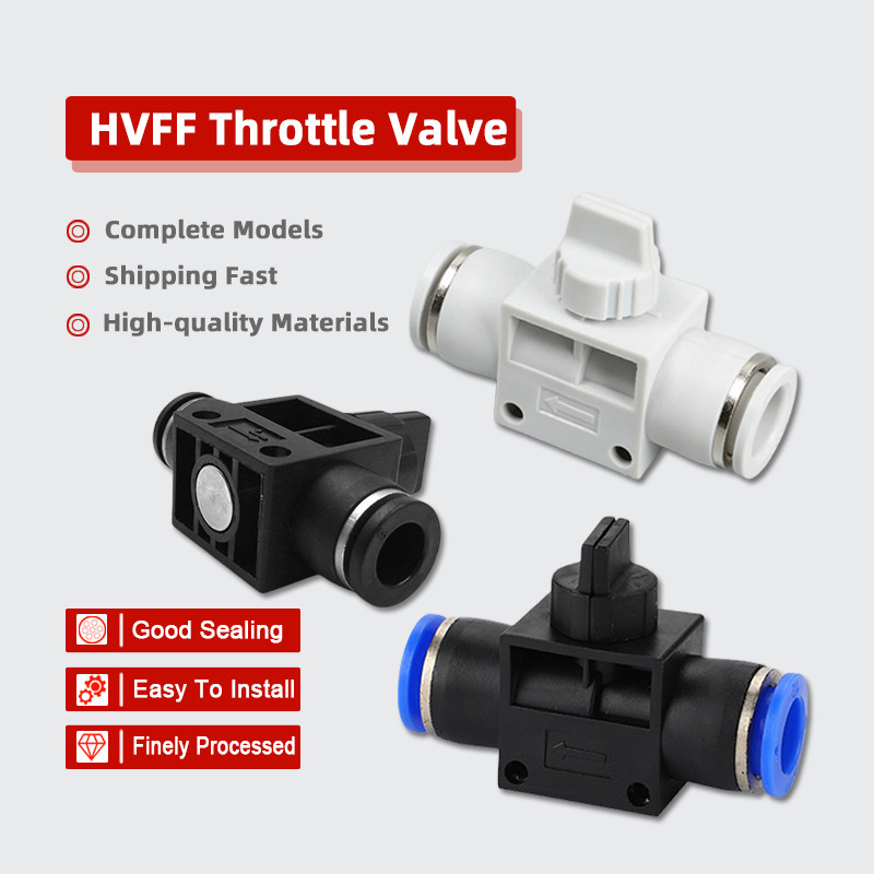 HVFF Tube straight on-off switch valve Pneumatic air quick connector ...