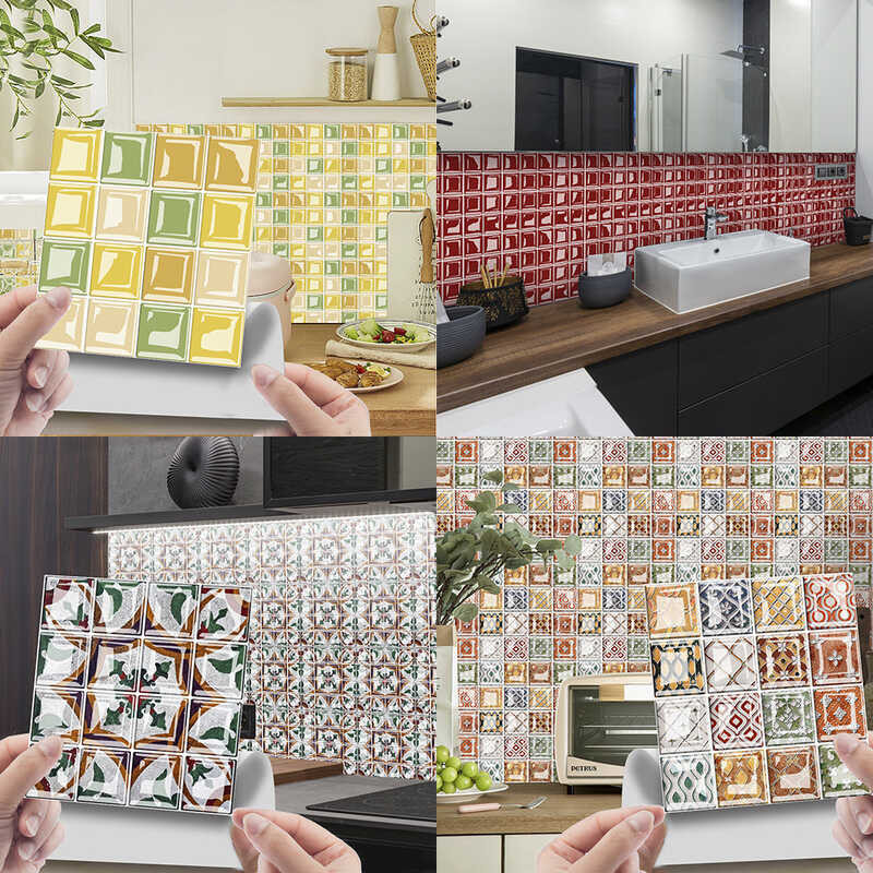 MSC D Mosaic Crystal Tile Sticker Glass Tilediy Self Adhesive Wall ...
