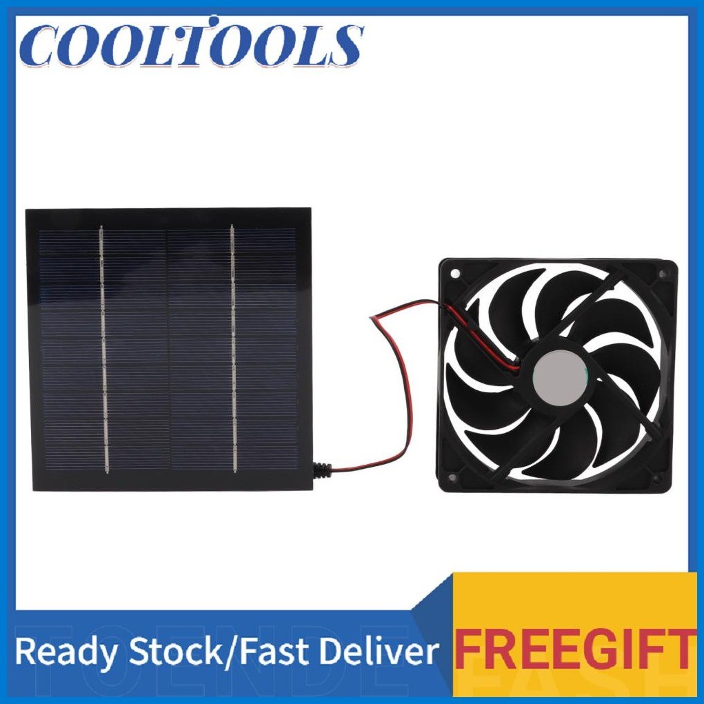 Cooltools Solar Attic Fan Panel Kit High Conversion for RV Yacht ...