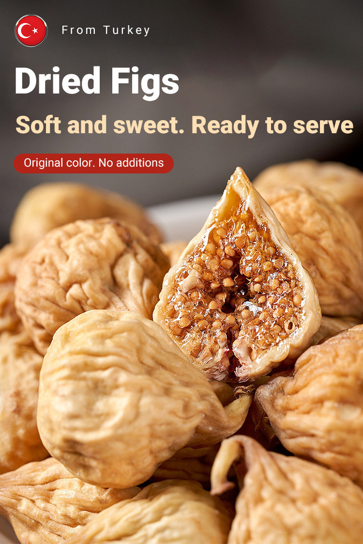 Nutritious dried figs preserved fruits closed whole box packaging snack ...