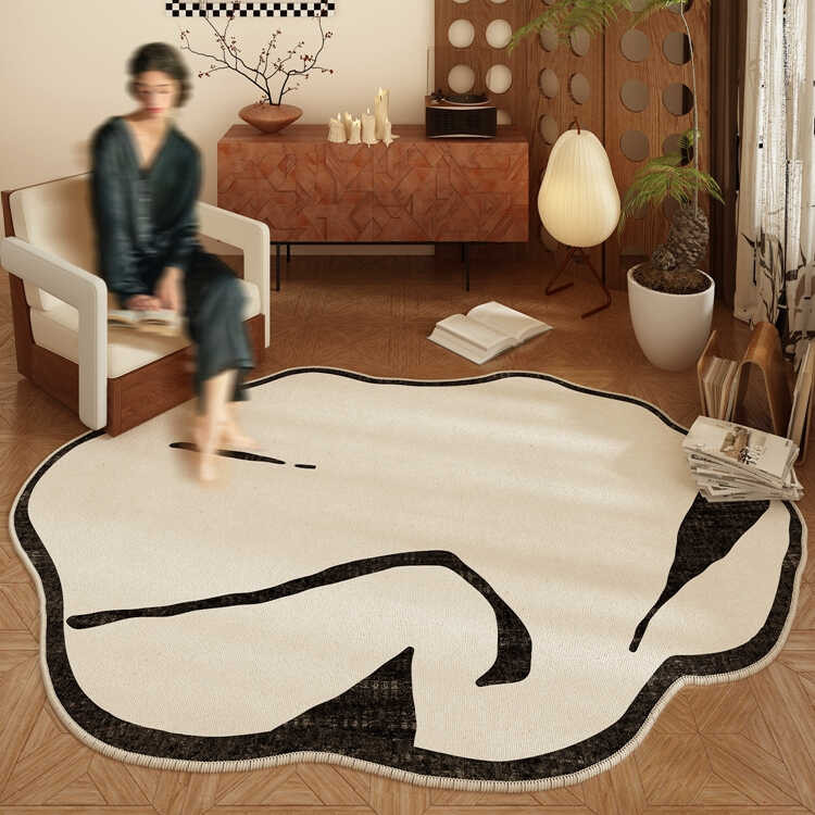 Mga Irregular Rugs Para Sa Kama Liwanag Buhay · Makapal Na Carpet Home ...