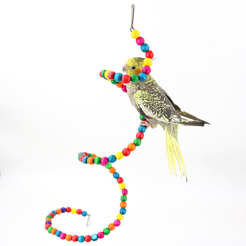 Picture of Birds Perch Toys Climbing Rotated Ladder Cage Hanging for Parakeets ...