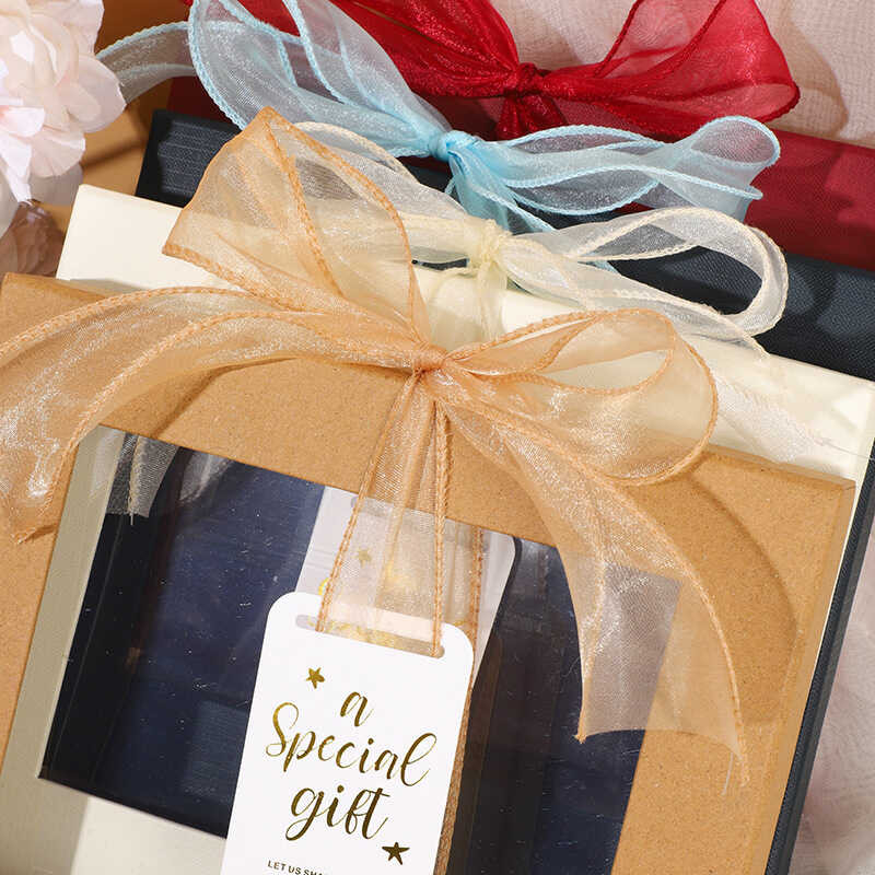 Valentine's Day Gift Box Transparent Window Gift Box Empty Box Wedding ...