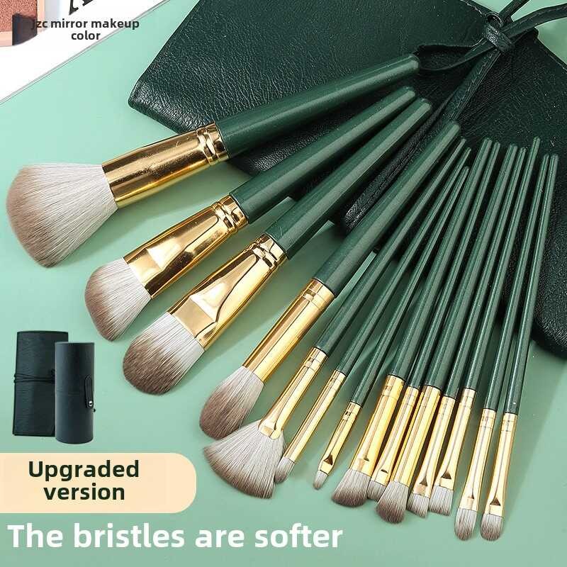 PCS 14 Brushes Set Eye Shadow Foundation Women Cosmetic Brush Hadow ...