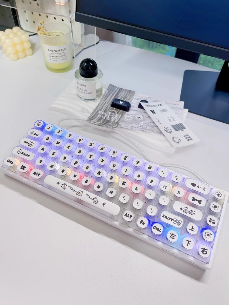 Little Beast Keycap MOA Profile 140 Keys PC PBT Dye Sublimation Light ...