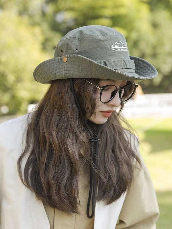 Forest Style Outdoor Workwear Fisherman Hat for Men Camping Hat Hiking ...