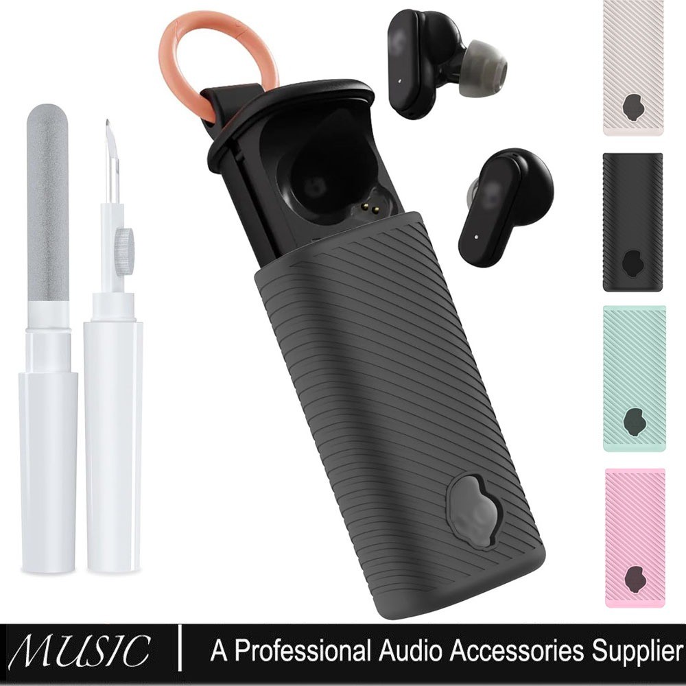for Skullcandy Dime Evo Case Cover with Cleaner Kit, Soft Silicone ...