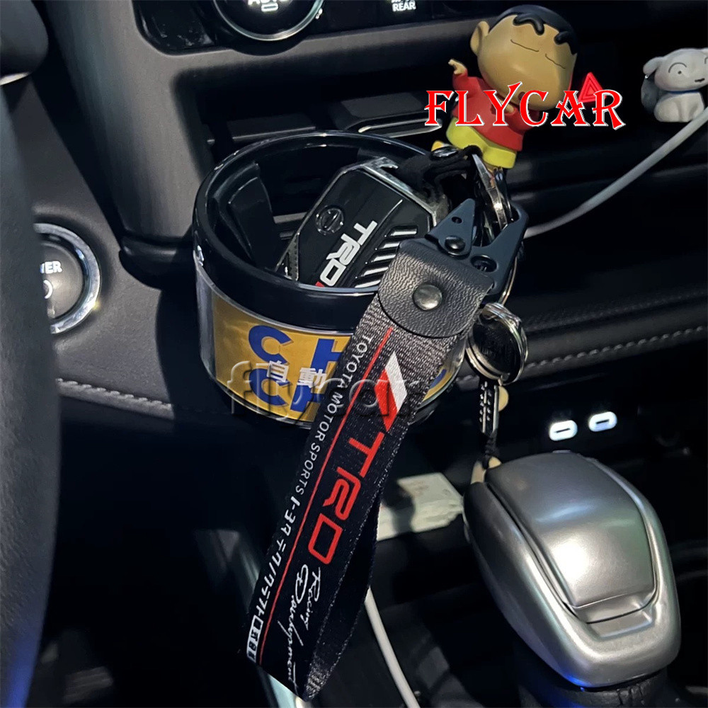 Car Key Chain Ring JDM Nylon Key Ring Short Lanyard Key Tag Mugen GR ...