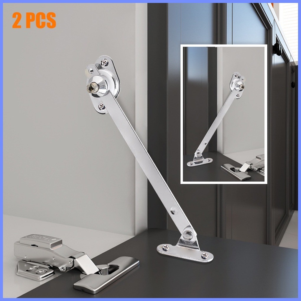 2PCS Cabinet Hinge Down Drop Lid Support Cupboard Furniture Doors Close ...