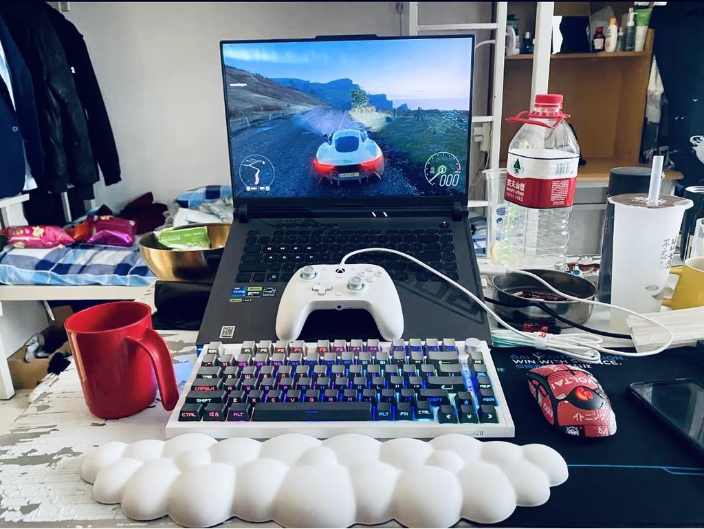 Cloud Keyboard Wrist Rest Pad & Mouse Pad, Soft Waterproof Leather ...