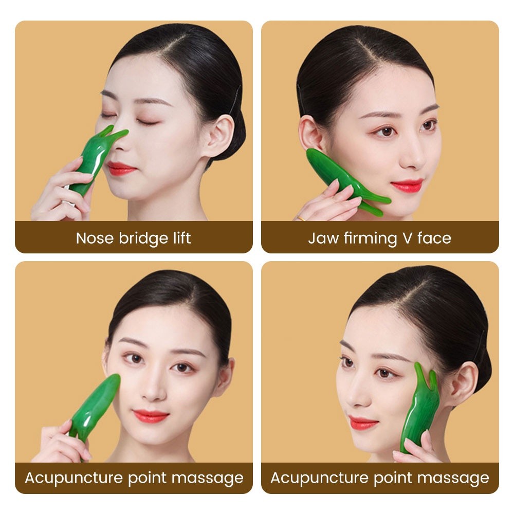 Resin Nose Beauty Massage Tool Nose Scraper Gua Sha Board Nose Eye Neck ...