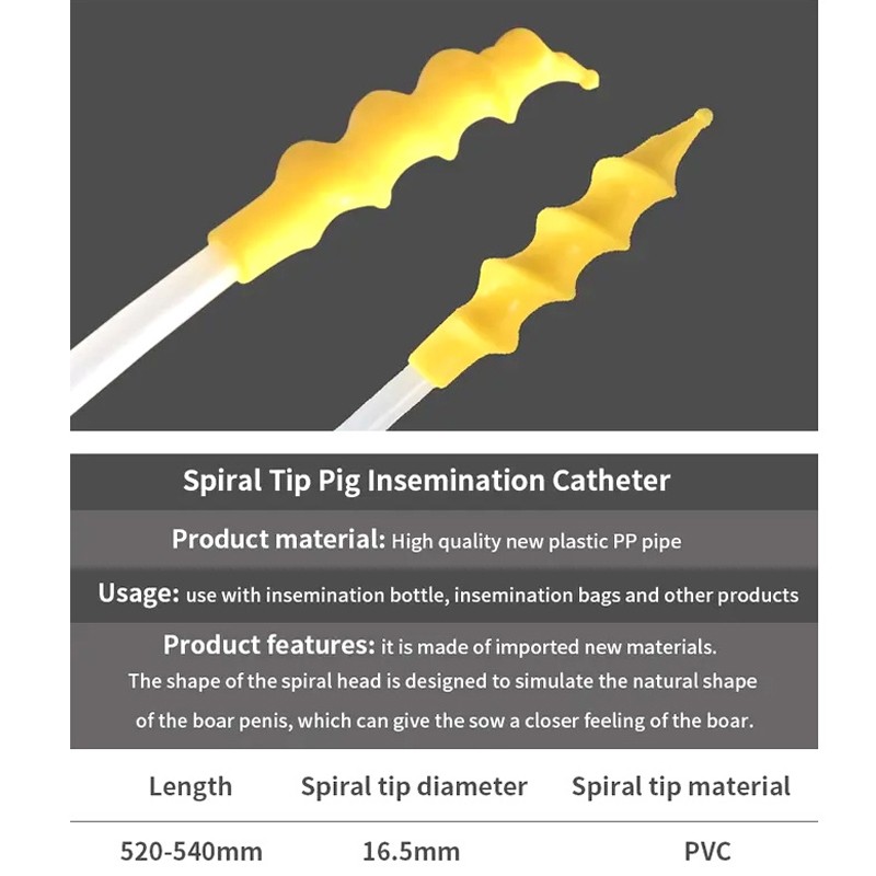 Pig Disposable Artificial Insemination Catheter A.I. Spiral Catheter ...