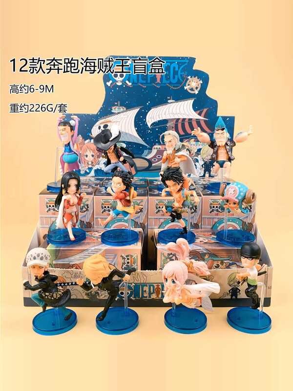 W One Piece Blind Box Luffy Zoro Chibi Figures Ornaments Gifts For ...