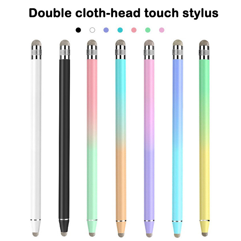 Dual-head Universal 2 in 1 Stylus Pen For iPad iPhone Tablet Capacitive ...