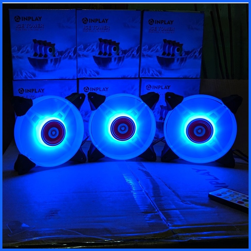 INPLAY ICE TOWER RGB FAN 3 IN ONE KIT | 12CM Cooling fan | RGB Control ...