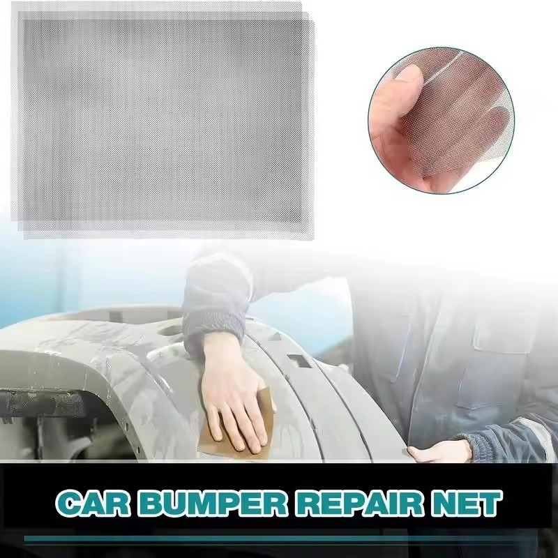 Car Bumper Repair Mesh - Plastic Holes Crack Filling Net - Stainless ...