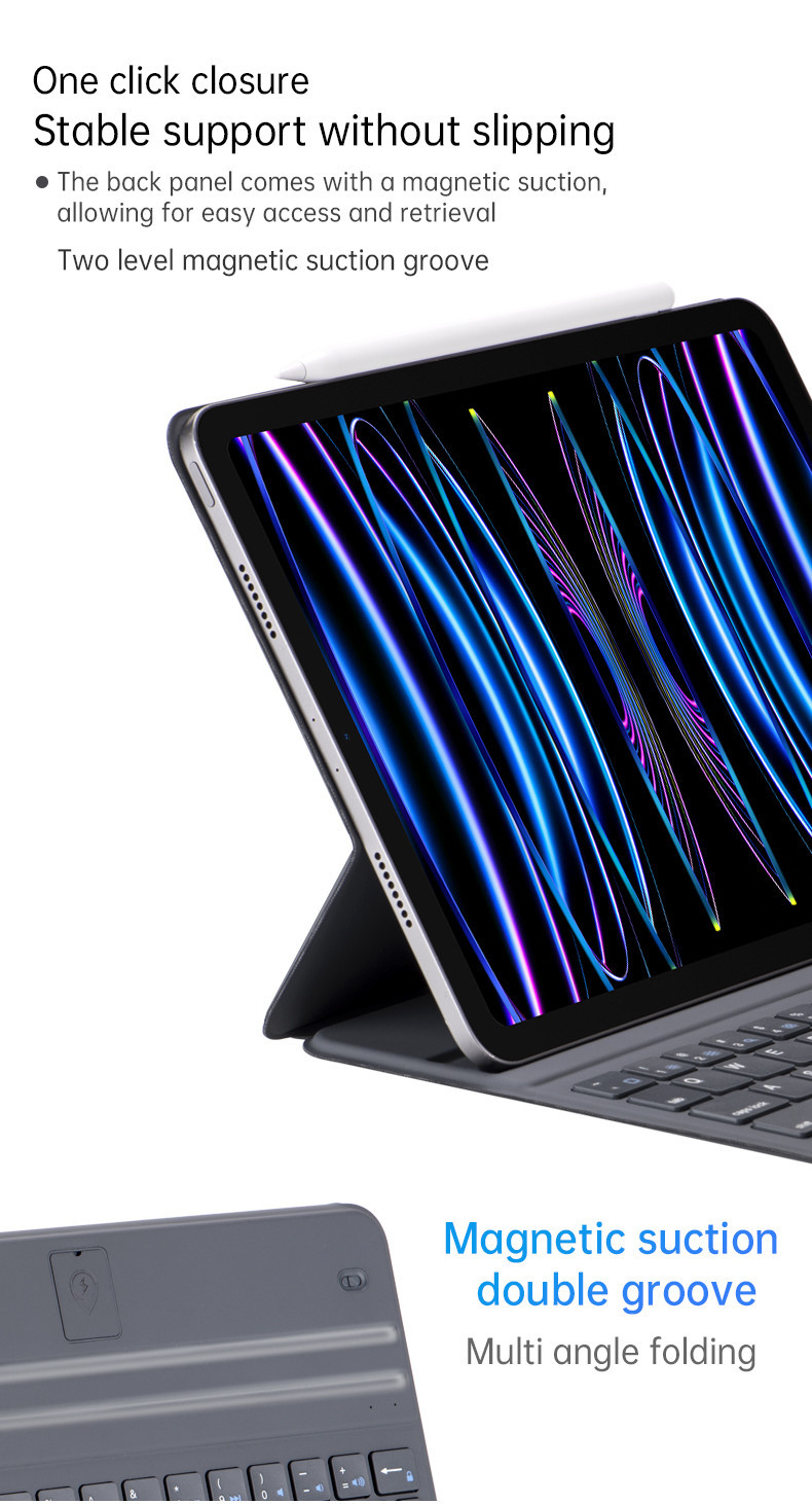 Wireless Magnetic Keyboard Case For iPad 10th 11th A16 Air 11 13 M3 ...