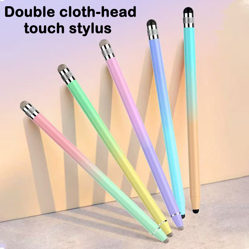 Dual-head Universal 2 in 1 Stylus Pen For iPad iPhone Tablet Capacitive ...