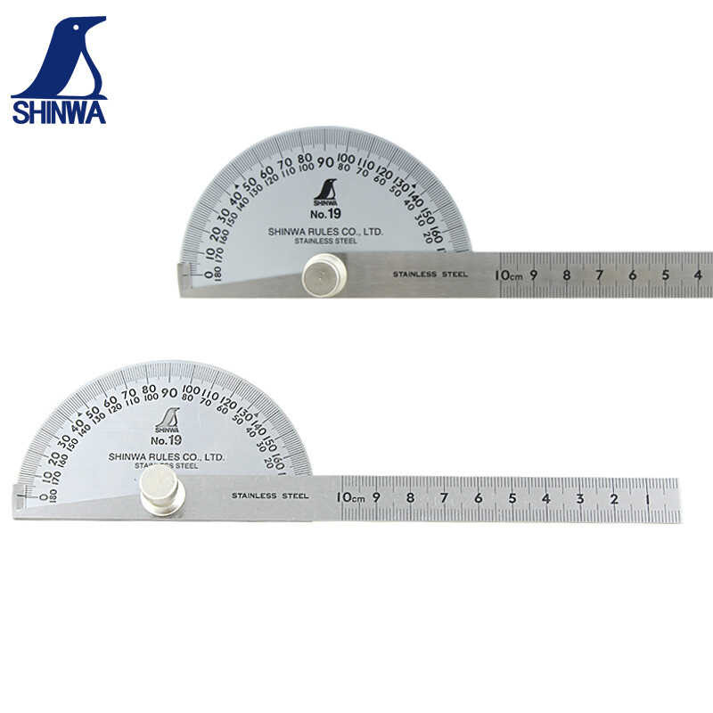 Penguin SHINWA Angle Ruler Measuring Instrument Stainless Steel Angle ...