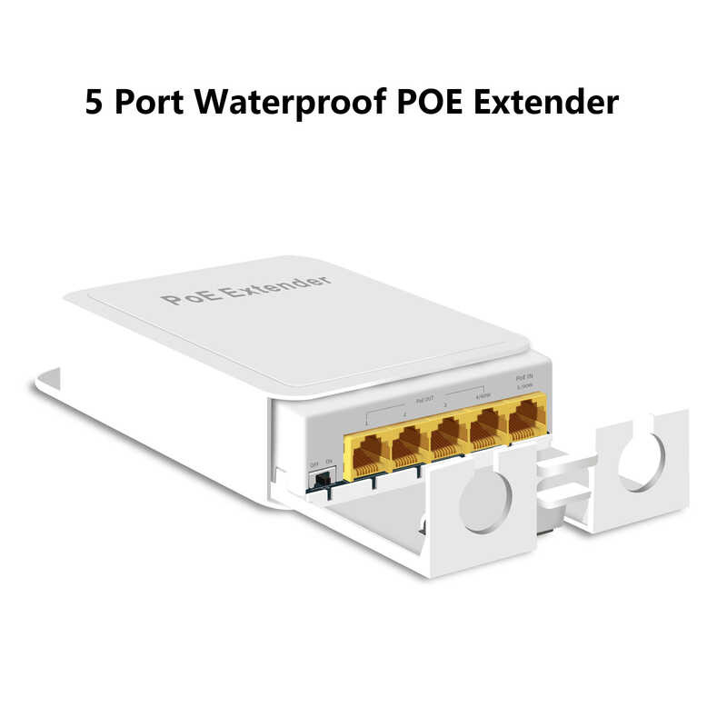 Port 5 Waterproof Extender Repeater 1000Mbps Transmission Outdoor ...