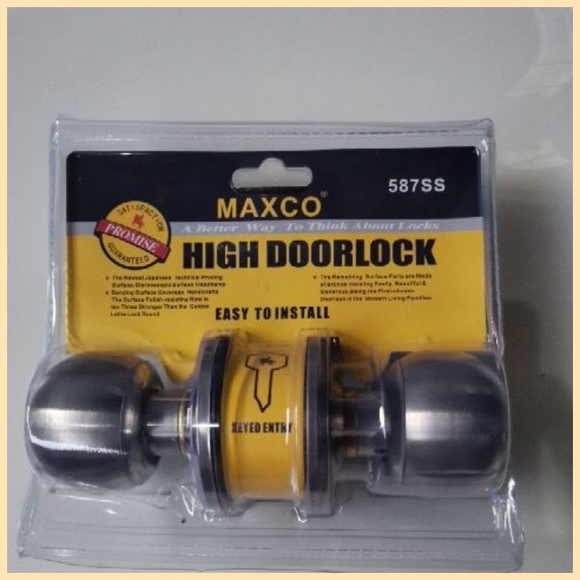 maxco 587 door lock door knob good quality ☏ ☎ | Shopee Philippines