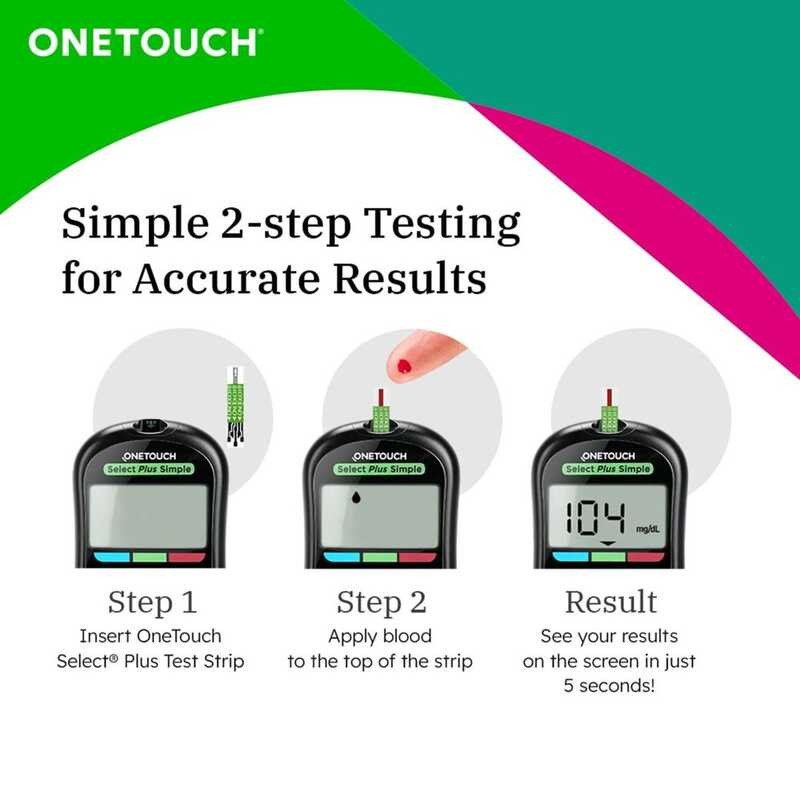 elect Uch One Plus Simple Glucometer Mchine Complete Set Or One Touch ...