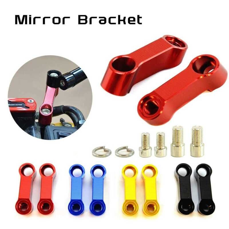 Xj 2Pcs Universal Motorcycle Rearview Mirrors Extension Riser Extend ...