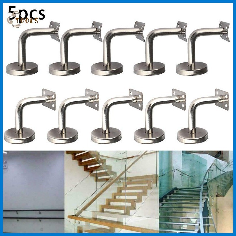 Wall Bracket Handrail Wood Railing Support Banister Rack Hardware ...