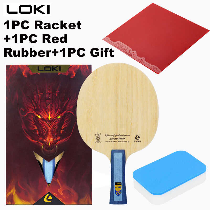 23 LOKI 7 Pro Table Tennis Blade RXTON ⅰ Pimples-In Semi-Sticky Rubber ...