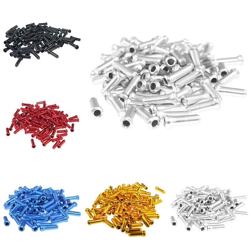 20/40/100 X Fahrrad Metall Bremszug Beschläge für Standard 5 mm Kabel