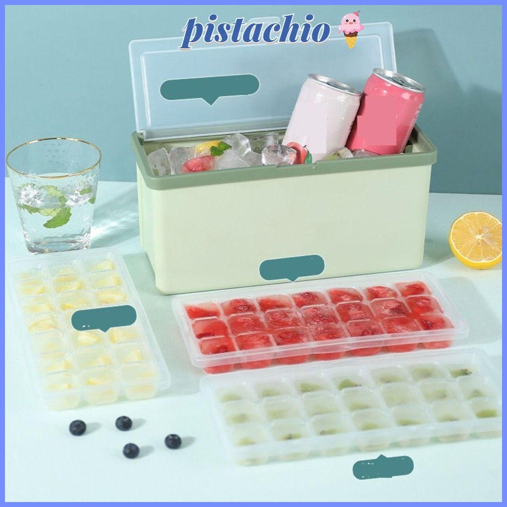 PISTACHIO Ice Cube Mold, Square Reusable Ice Block Mold, New Mold Tray ...