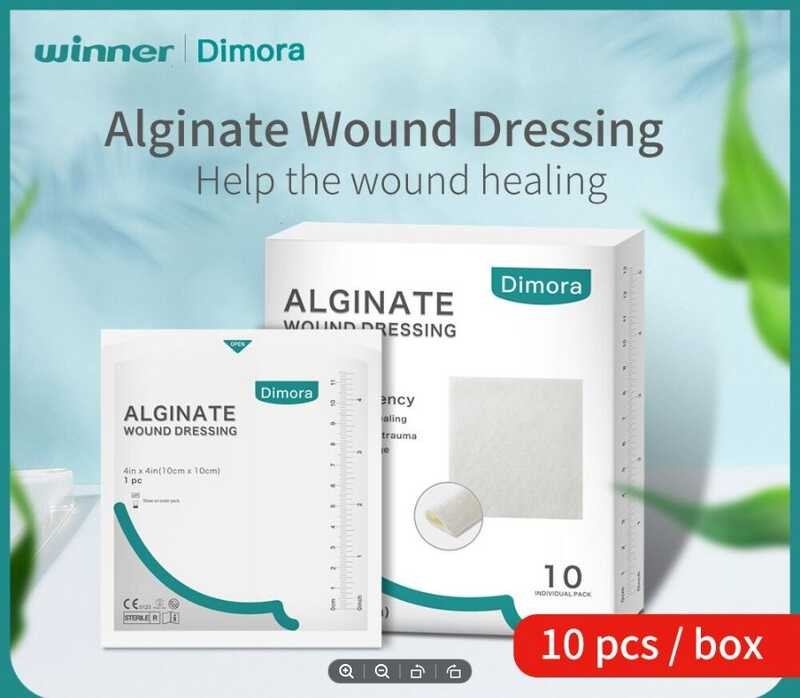 10 Upgrade Dimora Silver Calcium Alginate Wound Dressing Pads - View #3