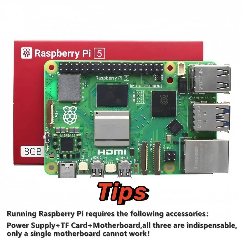 Raspberry Original Pi 5 Official Model Pi5 4GB / 8GB RAM Option Adding ...