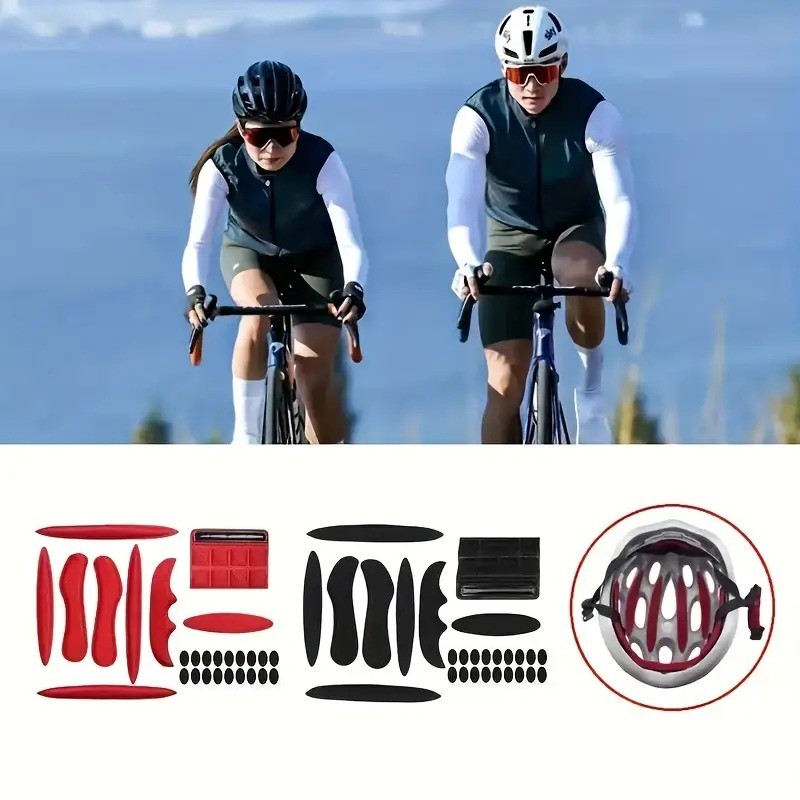 Cycling Helmet Pads Helmet Inner Padding Kit Sealed Sponge Replacement ...