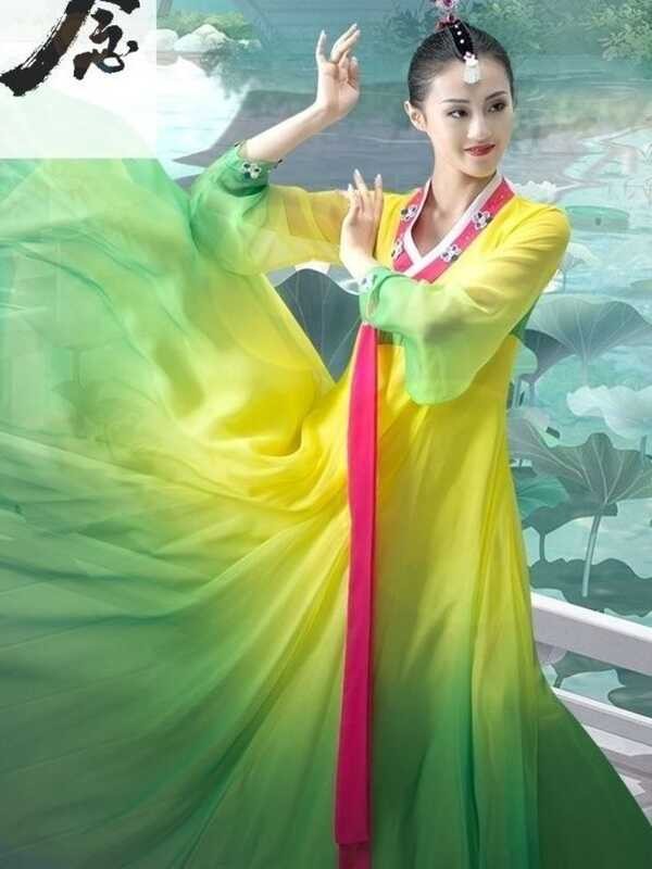 Haok Clothing Dress Female Korean Folk Stage Dance Korea Traditional ...