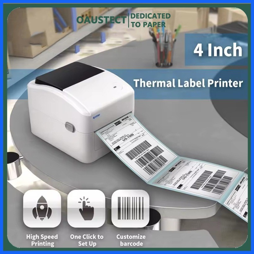 ♟ Thermal Printer USB Label Barcode Printer Thermal Receipt Printer Bar ...