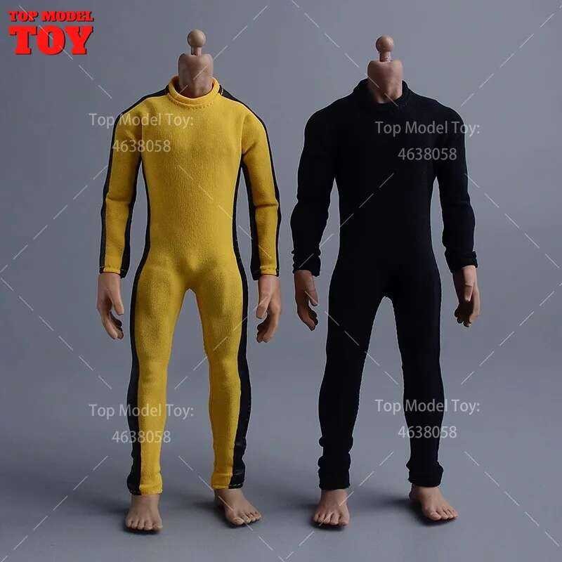 SEA HARE Chinese Kungfu Fancy Dress Geel Bodysuit Kostuum (mannen kungfu), Geel, One Size