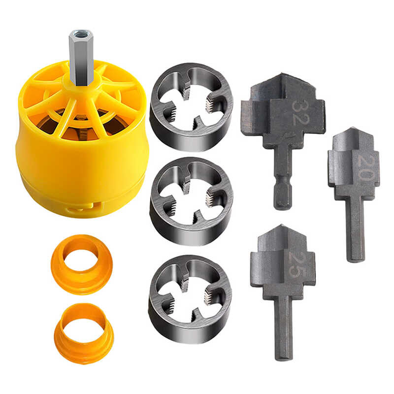 PPR 3 3B Drill Bit With PVC 1/2 3/4 1 Inch Dies Threader Pipe External ...