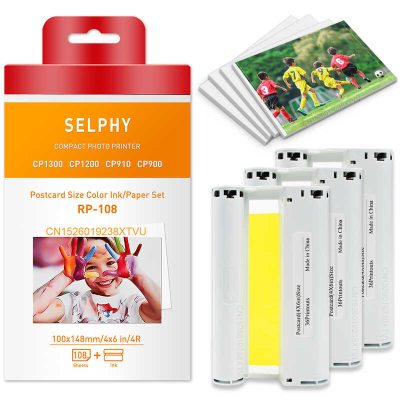 Compatible for Canon Selphy Color Ink and Set CP1500 CP1300 CP1200 ...