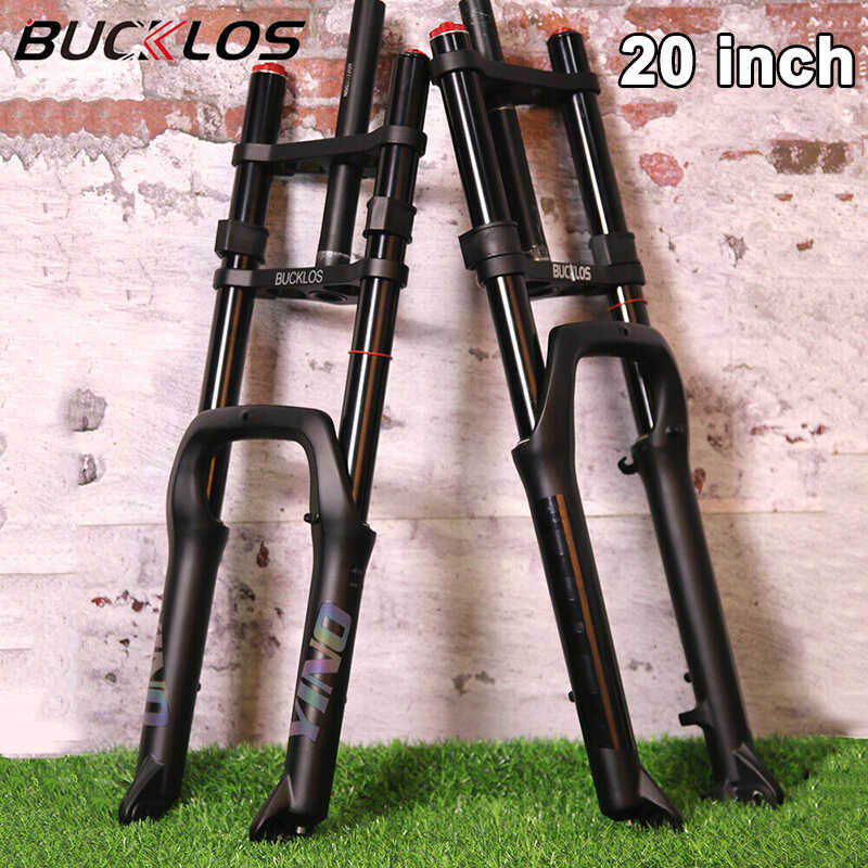 BUCKLOS Suspension Fork 20'' Air Fork 140Mm Single/Double Shoulder MTB ...